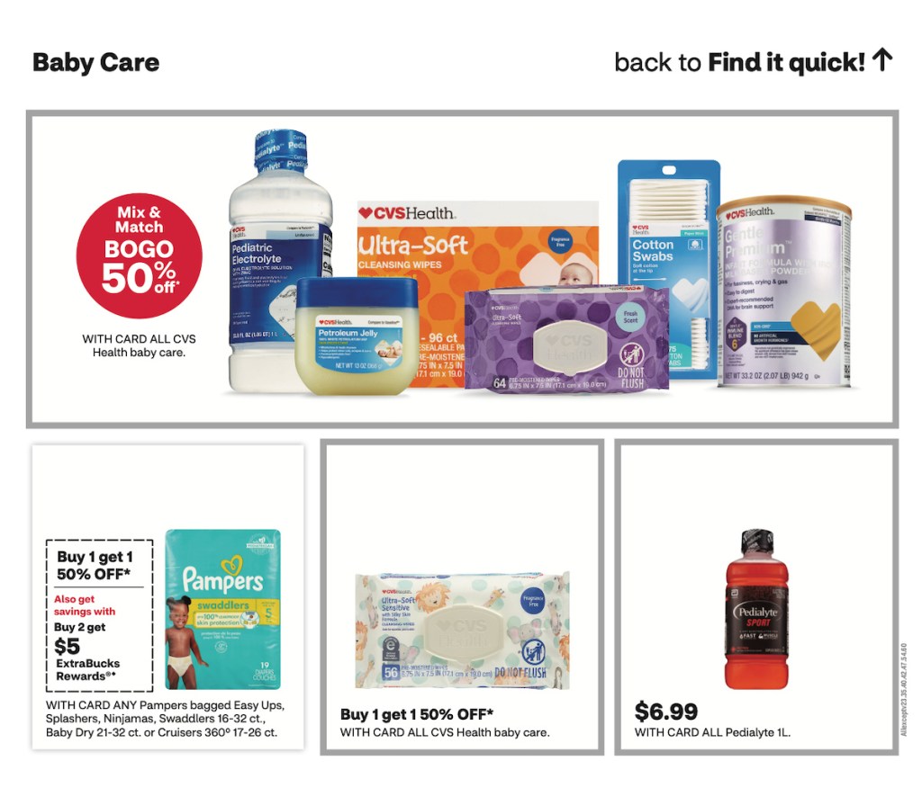 page from CVS ad