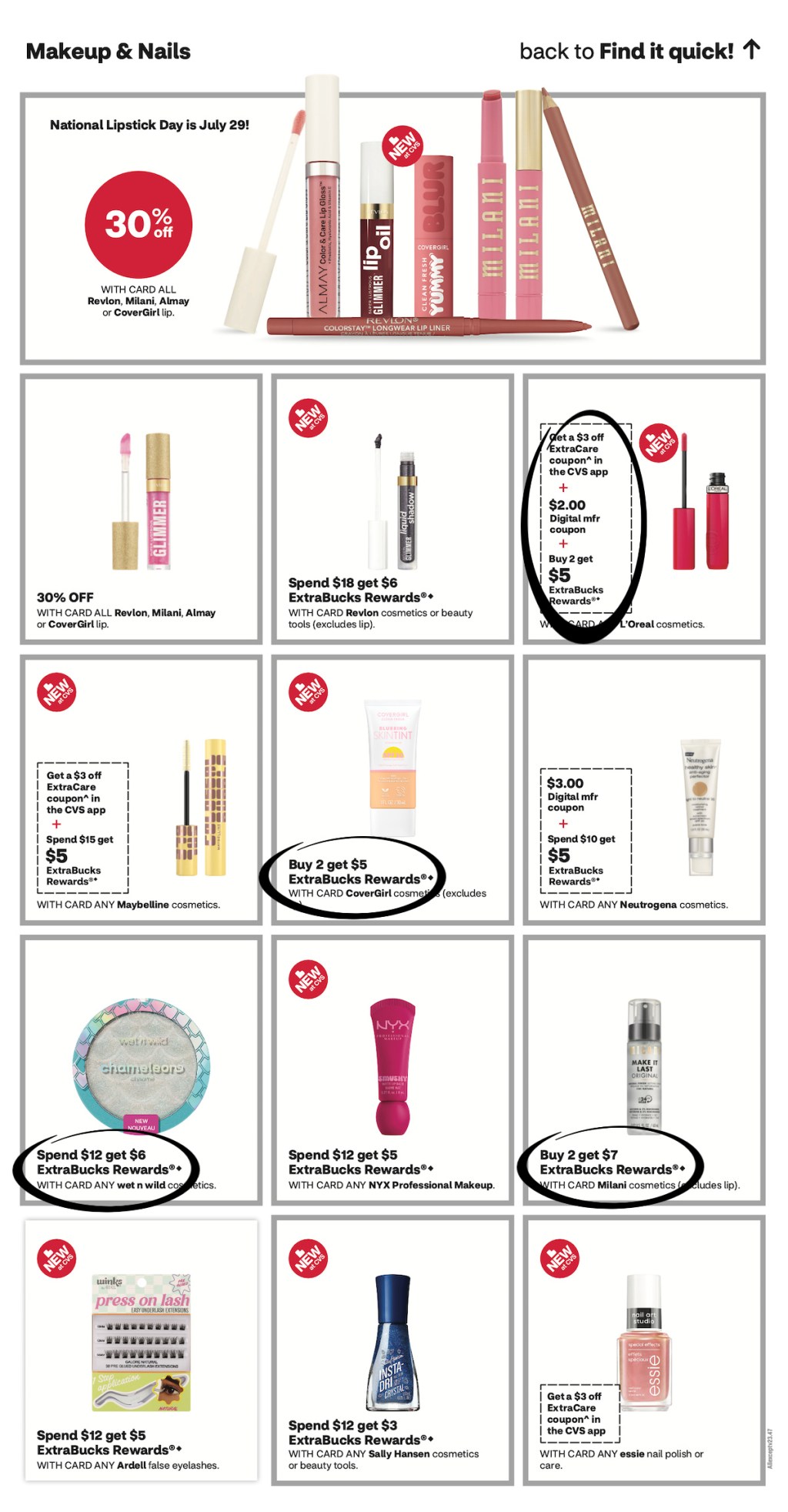 page from CVS ad