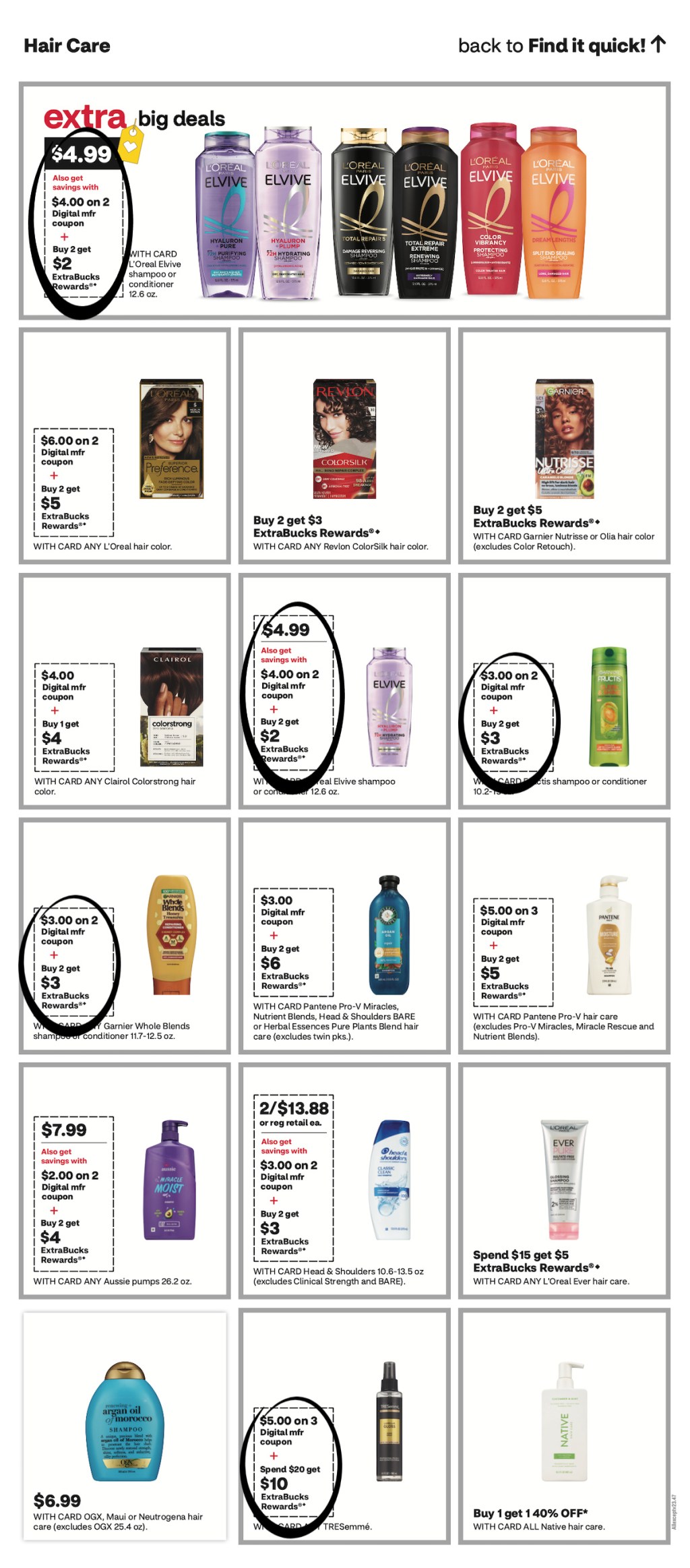 page from CVS ad