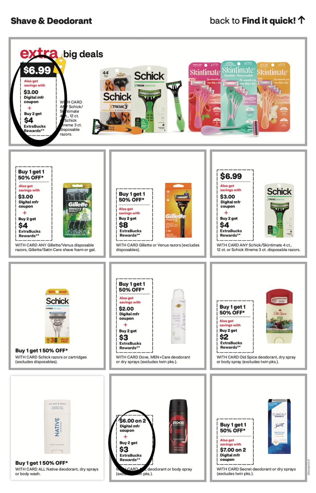 page from CVS ad