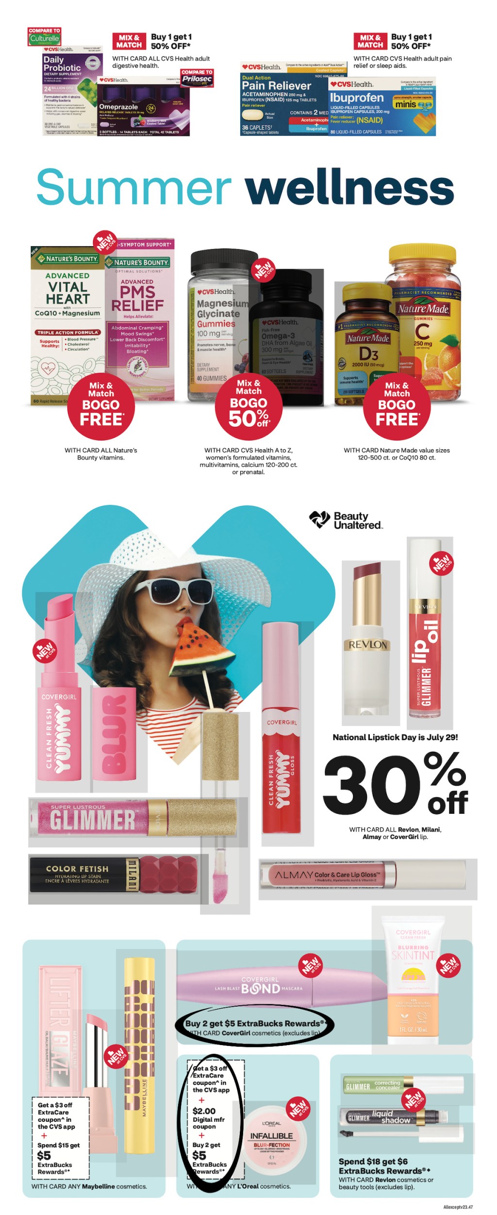 page from CVS ad