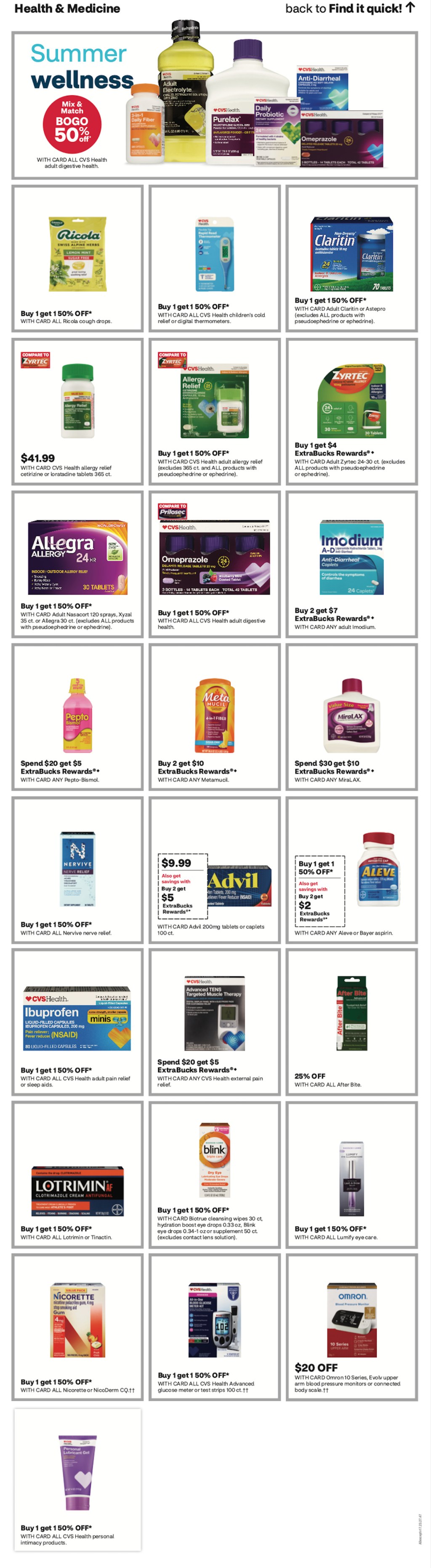page from CVS ad