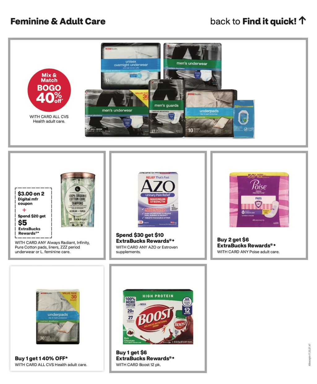 page from CVS ad