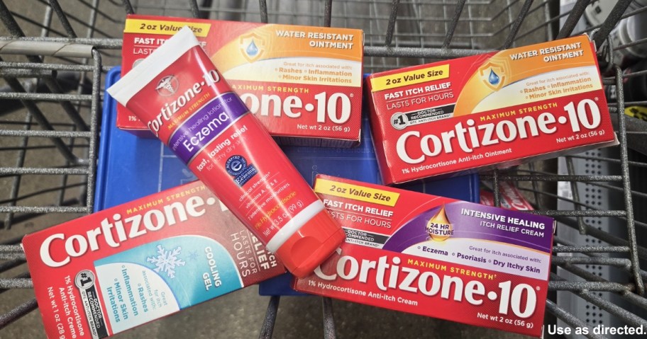 cortizone 10 itch relief products in store shopping cart