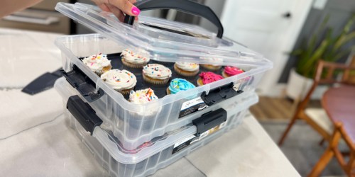 This $14.88 Walmart Cake Carrier Has a Built-In Utensil – Slice & Serve Anywhere!