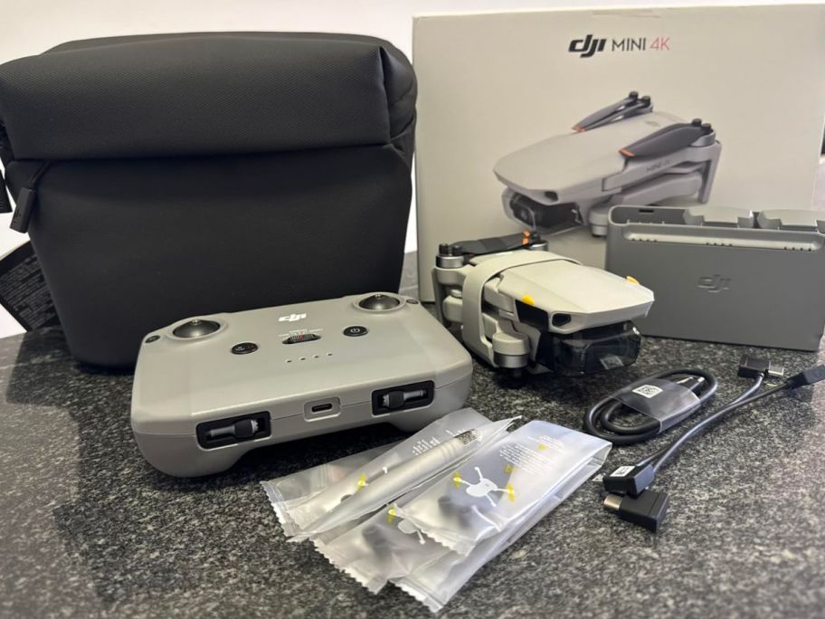 DJI Mini 4K Drone 2 with all the times it comes with including its box