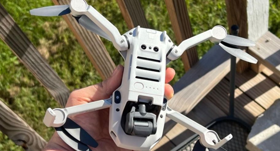 DJI Mini 4K Drone in persons hands 
