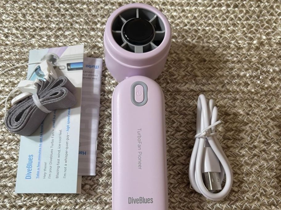 A light purple Diveblues turbo fan