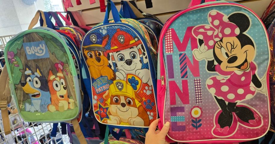 Licensed Character Backpacks at Dollar Tree
