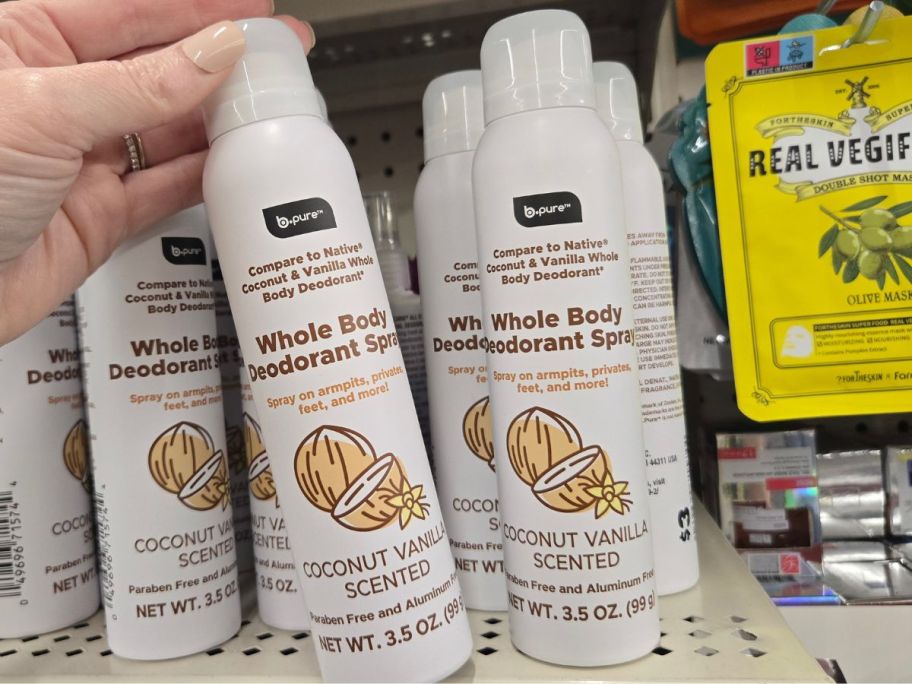 Coconut Vanilla Whole Body Doedorant Spray at Dollar Tree