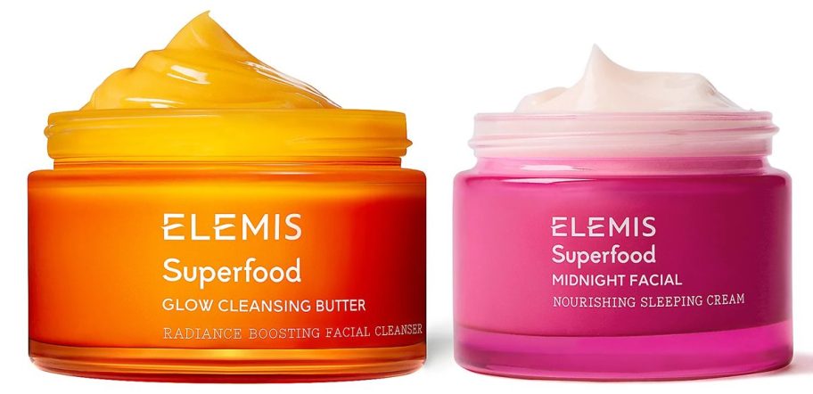 Elemis Superfood Duo with Cleansing butter and midnight facial cream