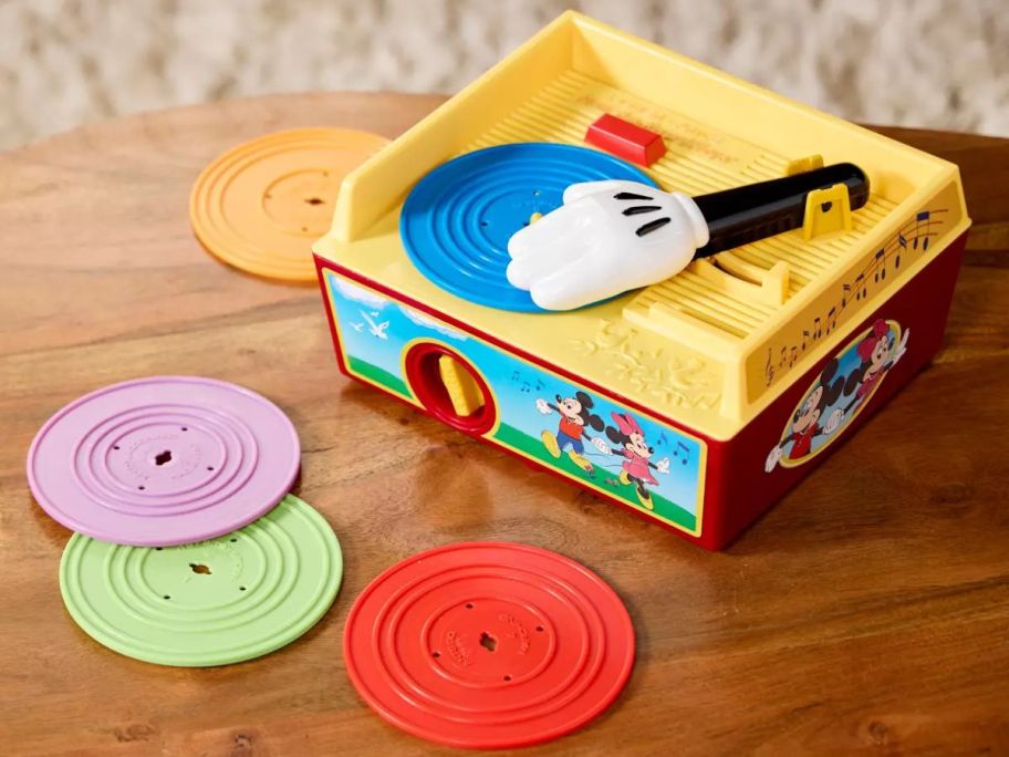 Fisher Price Mickey Mouse Music Box Record Player