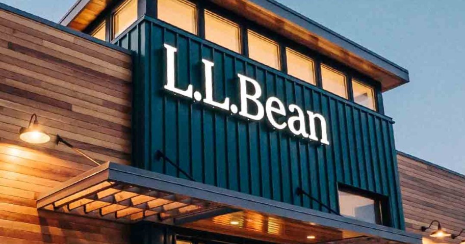 the front of an L.L. Bean store showing the sign
