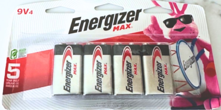 Energizer Max 9V Batteries 4-Pack Only $7.73 Shipped on Amazon (Reg. $17)