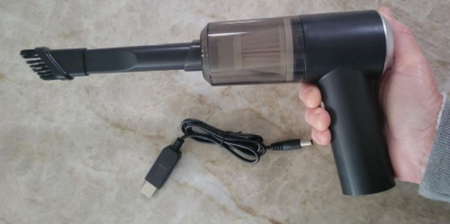 Portable Mini Vacuum Only $13.99 on Amazon | Great for Vehicles, Keyboards & More