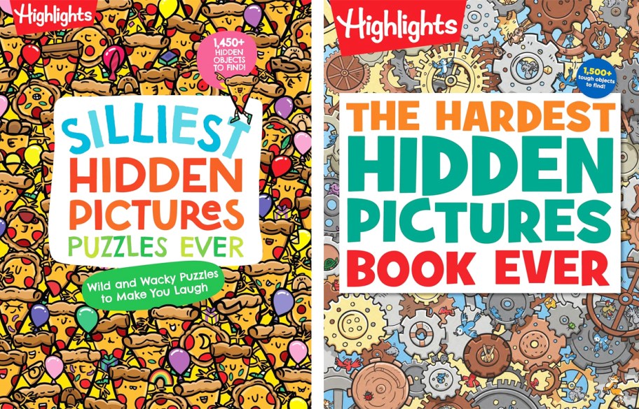 covers of two Highlights Hidden Pictures books