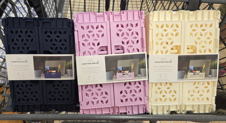 KIRKTON HOUSE 3 Pack Mini Collapsible Crates