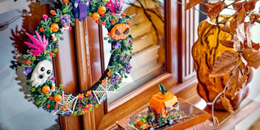 LEGO Halloween Sets Available on August 1st (Cute Wreath, Haunted Mansion, & More)