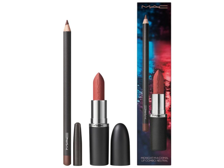 A MAC lipstick and lip liner kit 