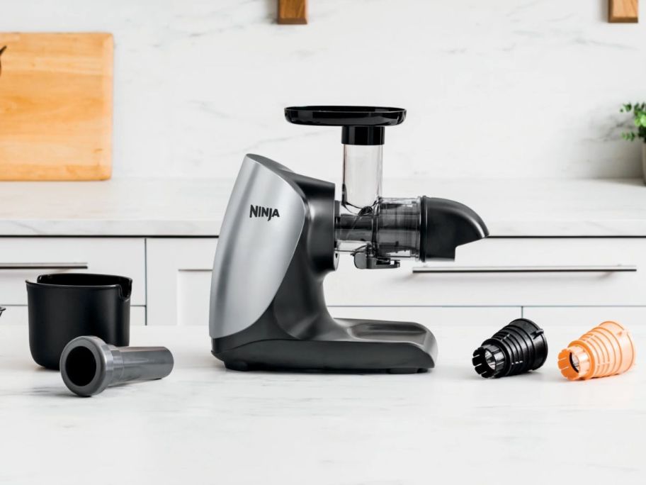 A ninja Cold Press juicer with pulp filters
