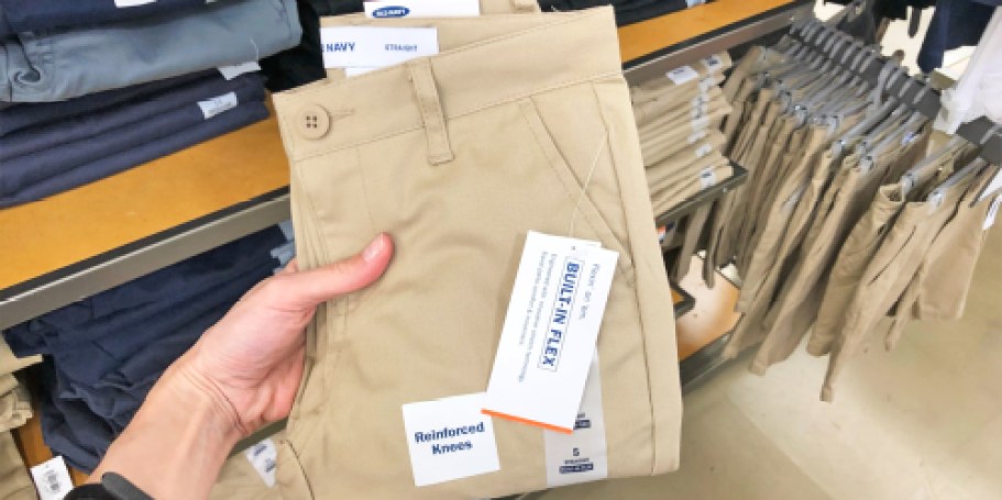 Up to 65% Off Old Navy School Uniforms | Pants Just $8 (Today Only)