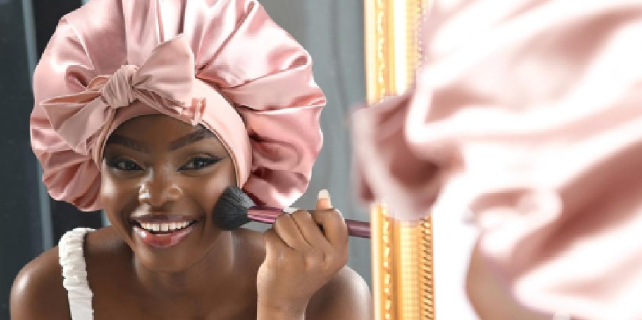 Satin Hair Bonnet Just $9.98 Shipped for Prime Members (Works For ALL Hair Types!)