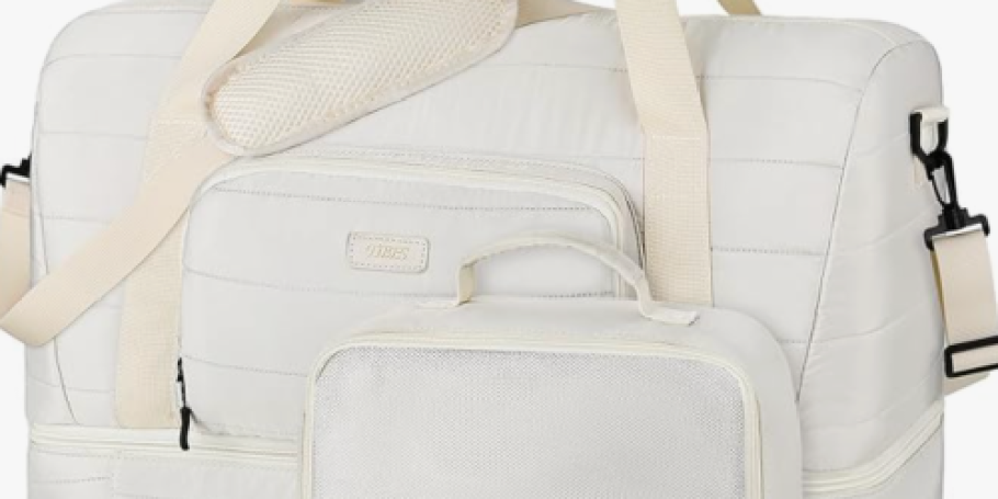 Women’s 3-Piece Weekender Tote Bag Set Only $17.99 Shipped on Amazon