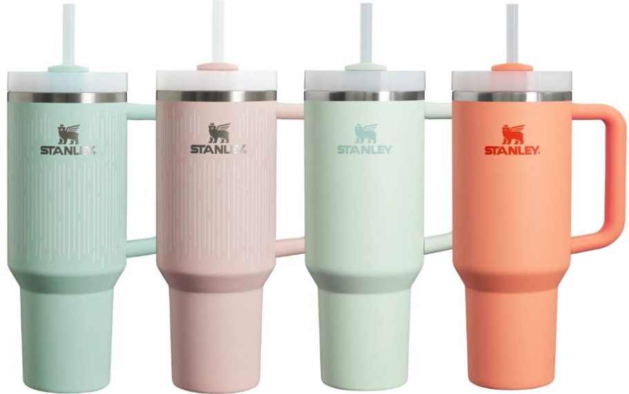 Stock images of 4 forty ounce stanley tumblers