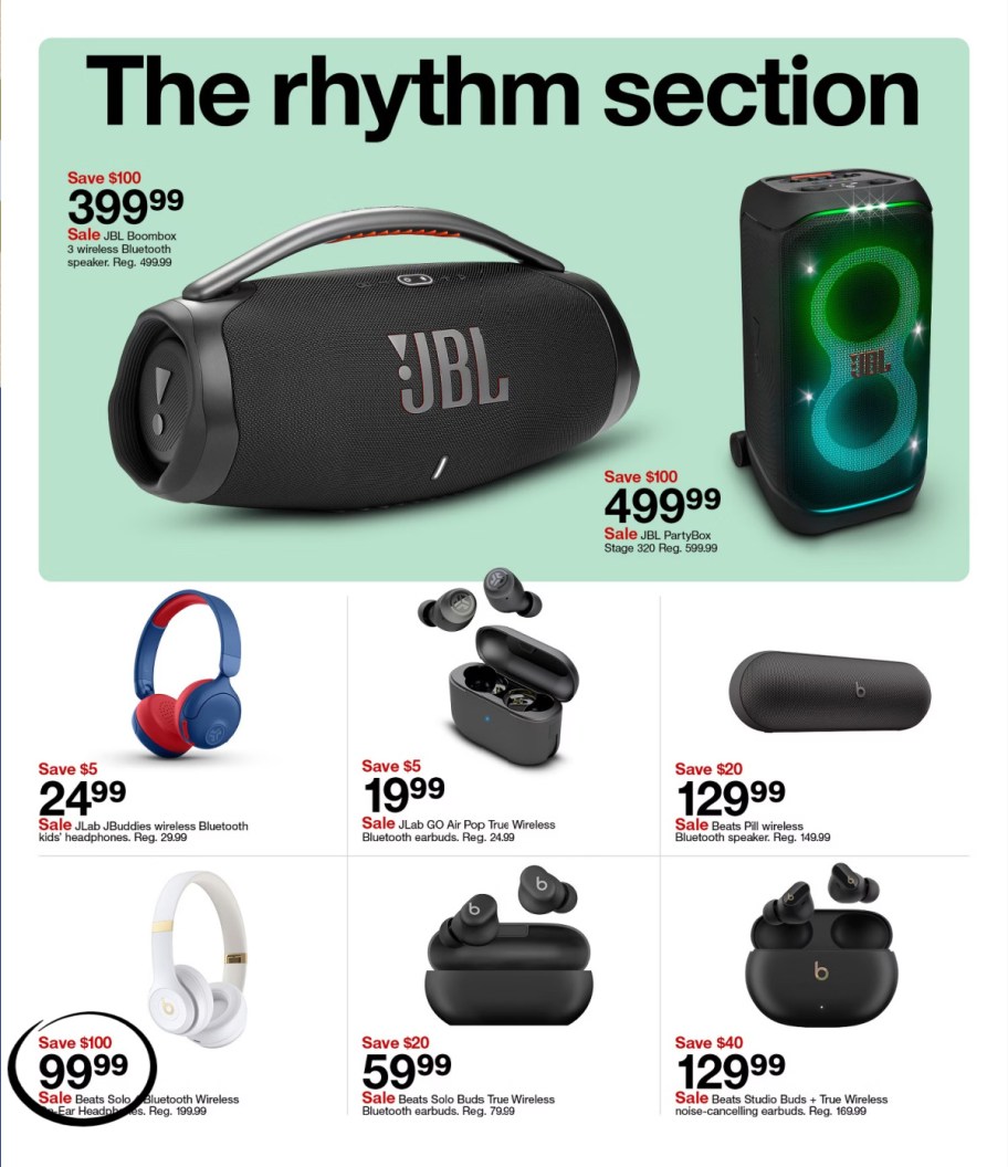 page from Target ad
