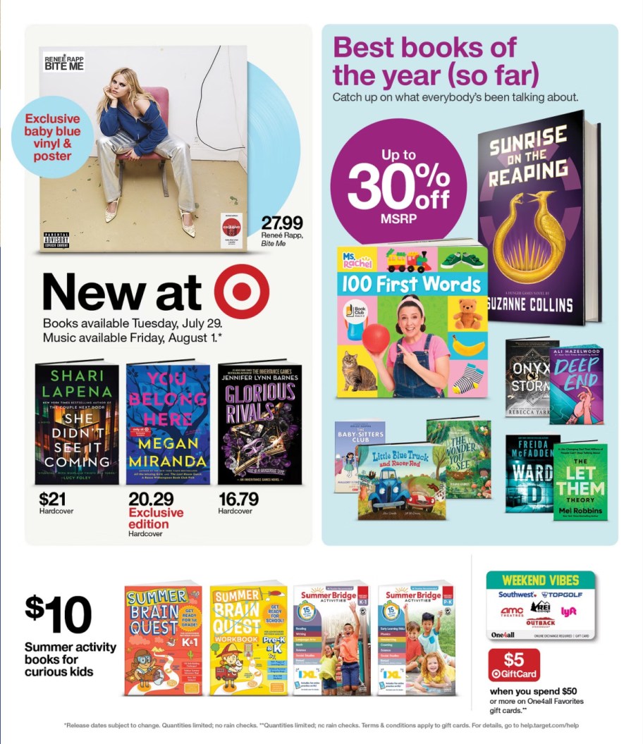 page from Target ad