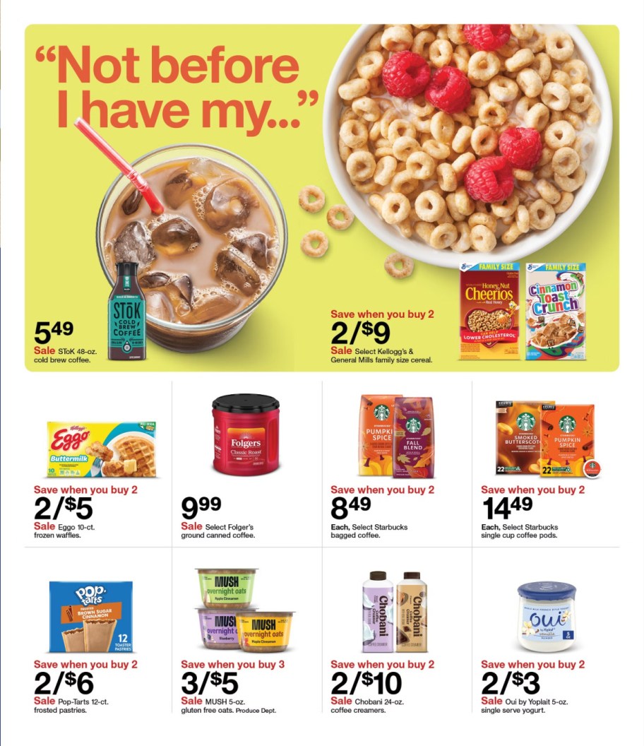 page from Target ad