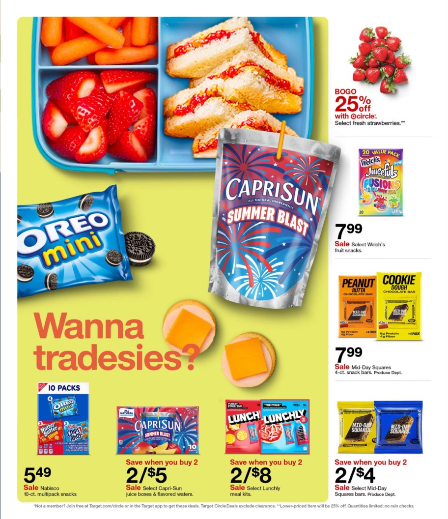 page from Target ad