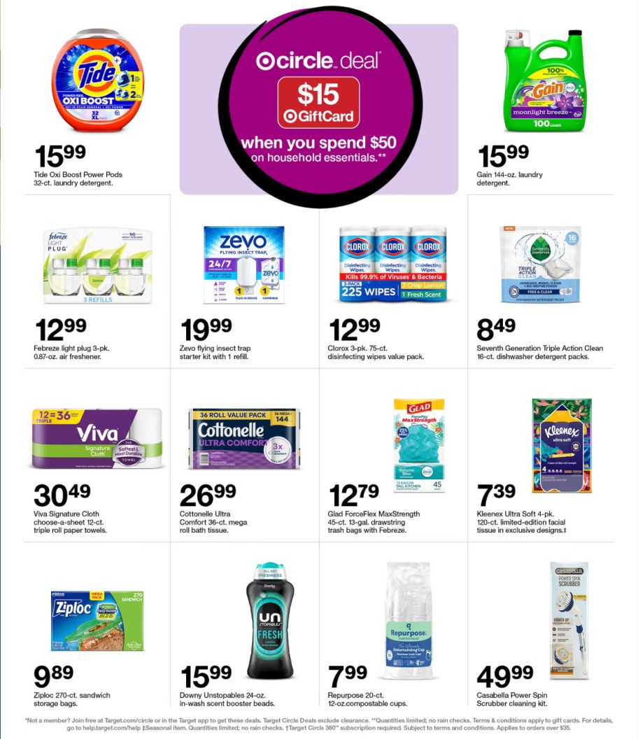 page from Target ad
