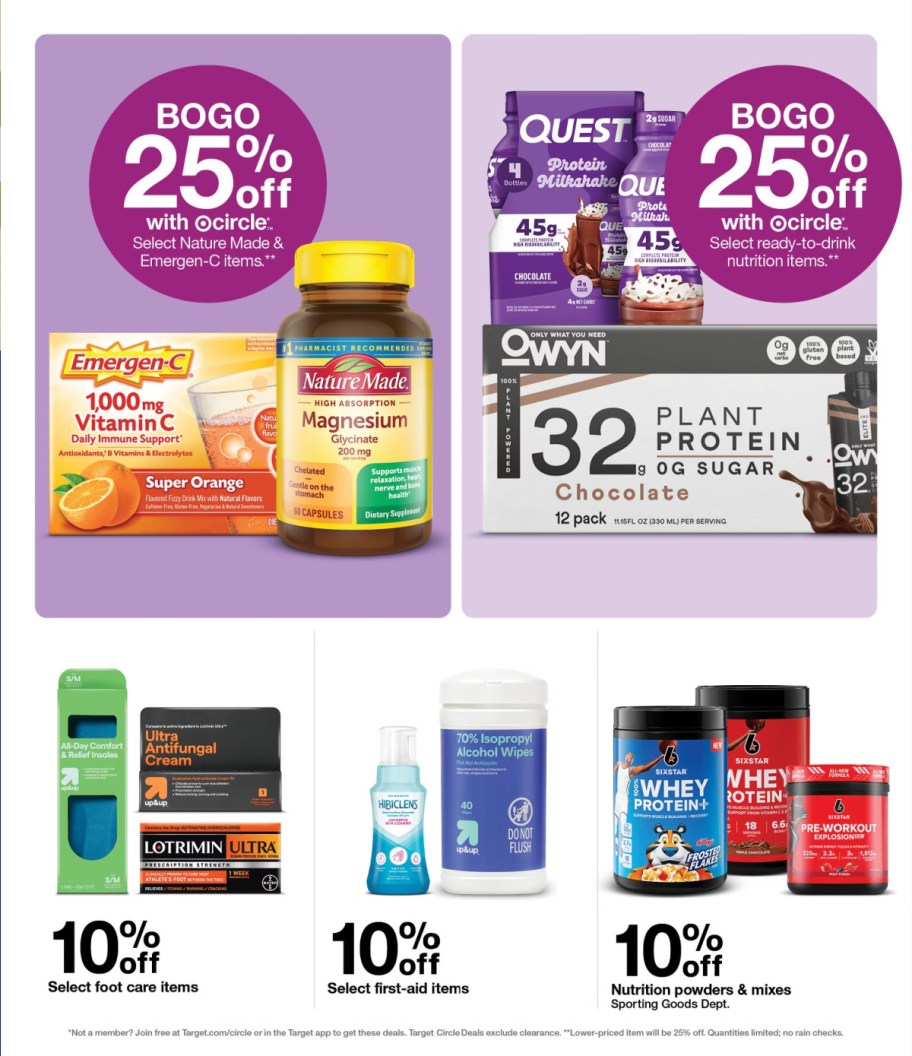 page from Target ad