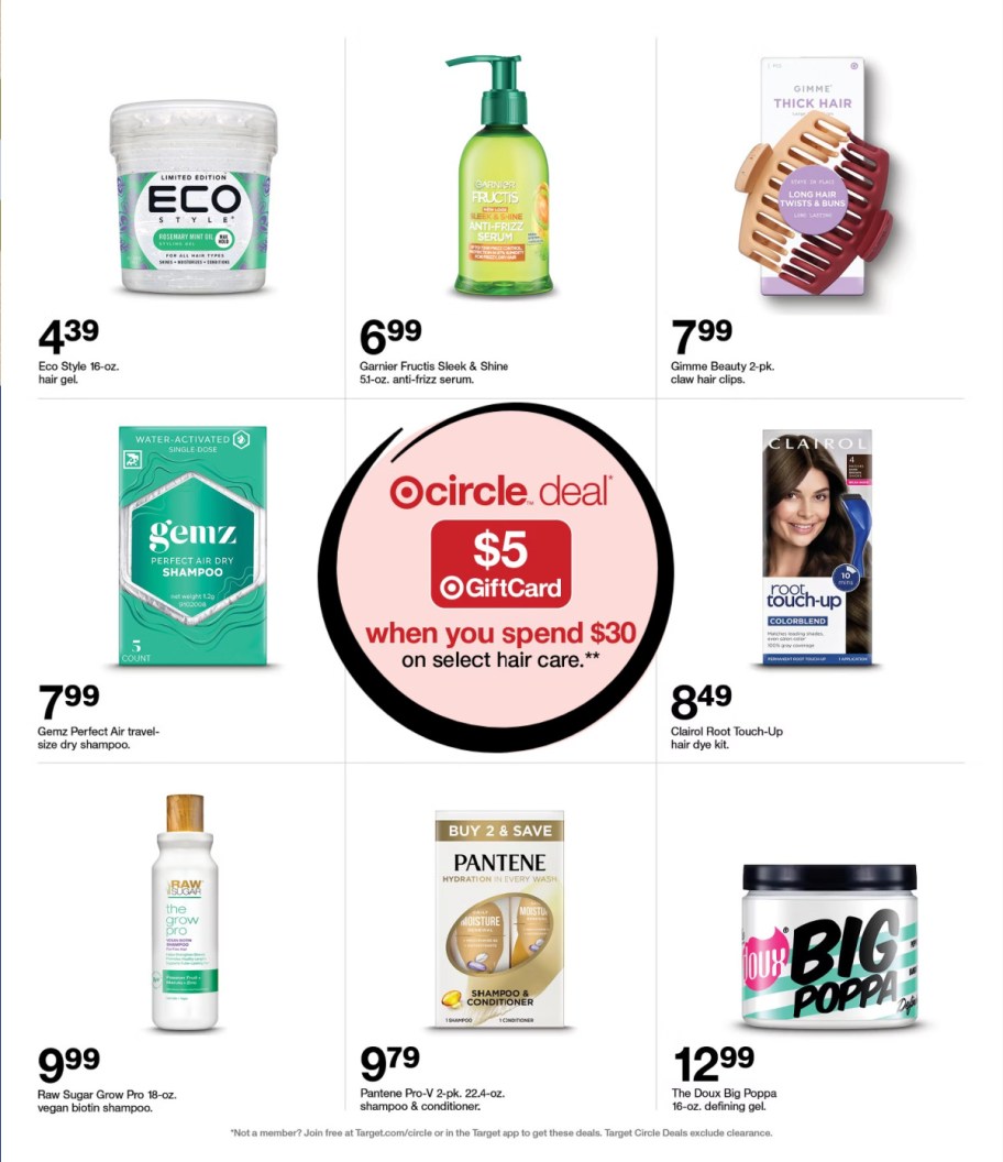 page from Target ad