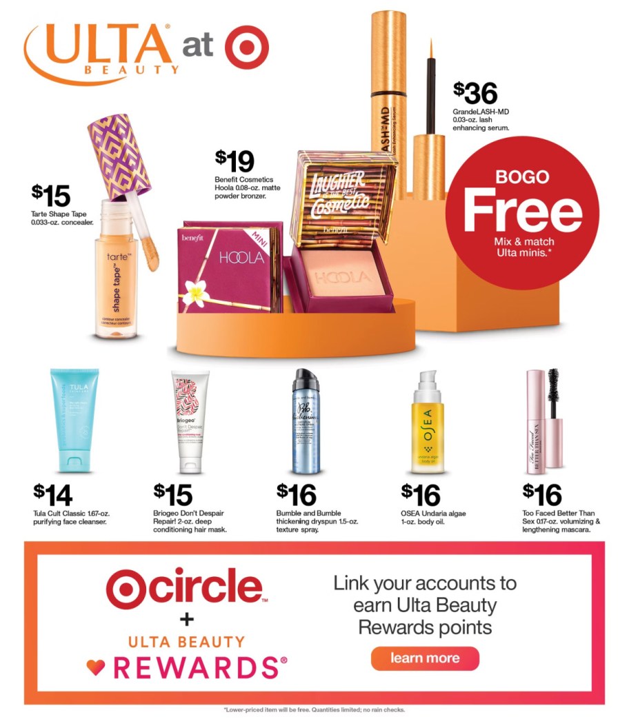 page from Target ad