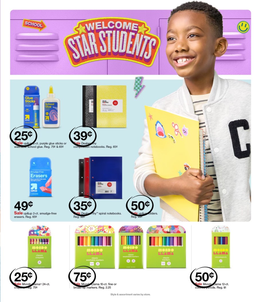 page from Target ad