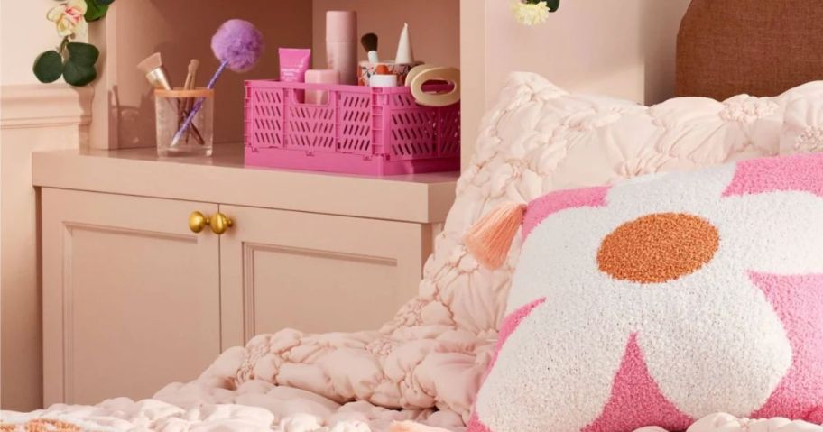 Teen Bedroom with Target decor and storage items