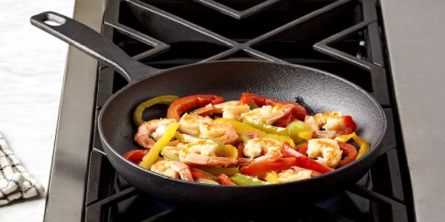 The Big One Pre-Seasoned Cast-Iron Skillet from $10.49 on Kohls.com (Reg. $25)