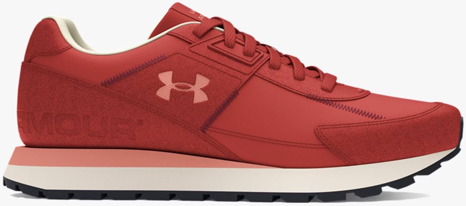 red under armour running shoe