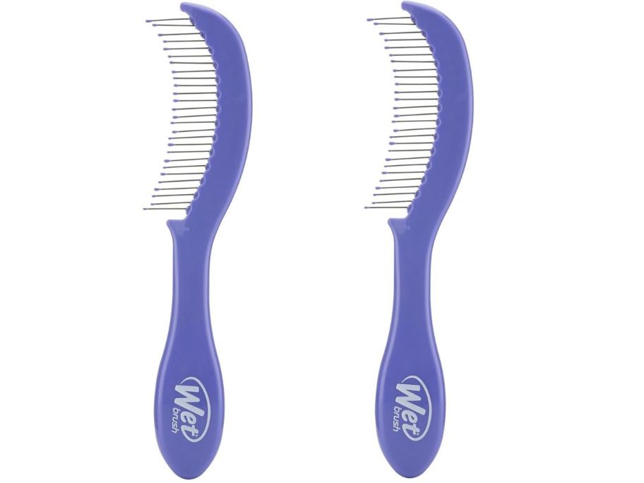 Stock images of two wet brush combs