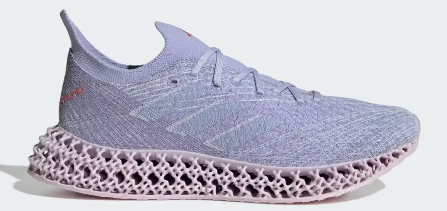 purple and pink adidas Women's 4DFWD X STRUNG Running Shoe