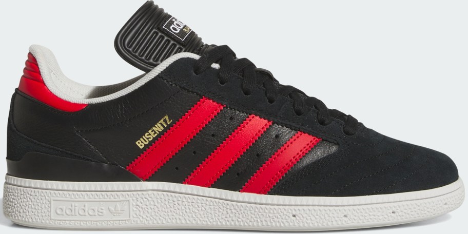 black and red adidas shoe