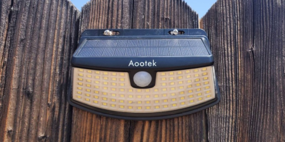 Solar Outdoor Motion Sensor Lights 6-Pack Only $19.99 on Amazon | Just $3.33 Per Light!