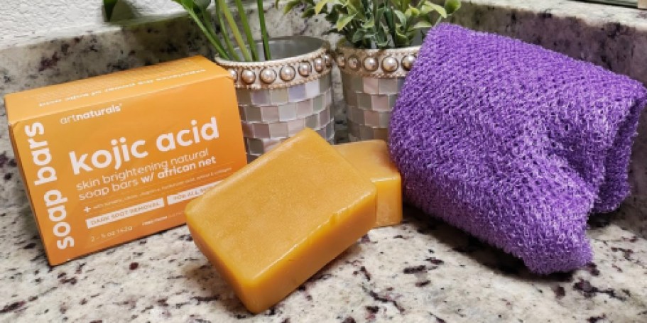 Kojic Acid Turmeric Bar Soap 2-Pack Only $7.48 Shipped on Amazon – Great for Dark Spots!