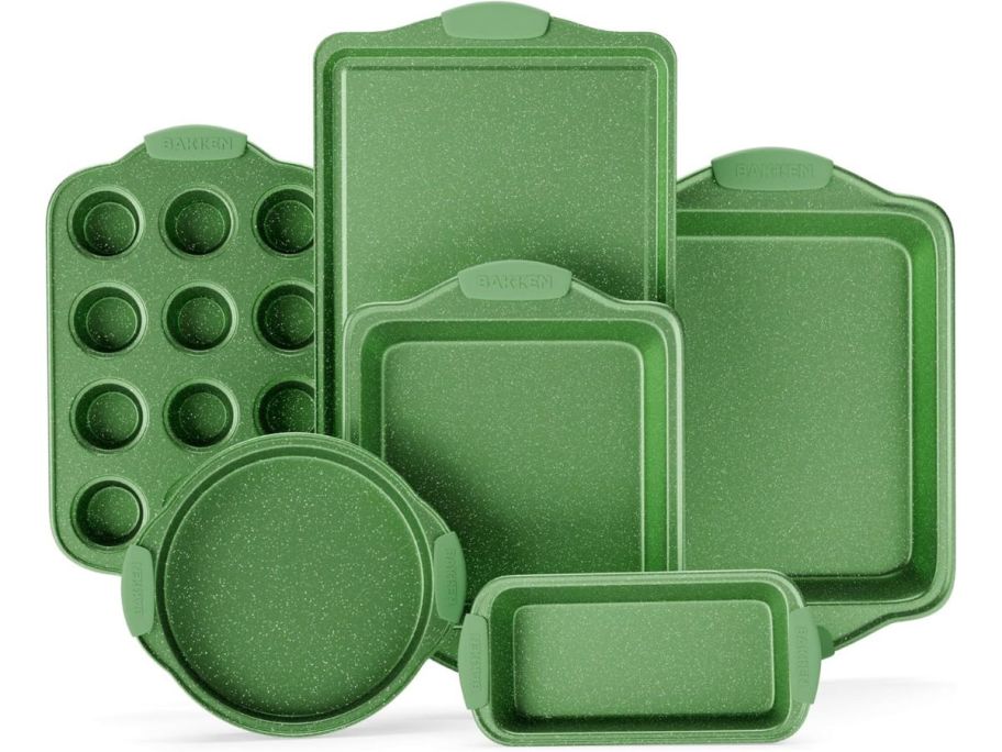 green marble Bakken 6-Piece Baking Pan Set