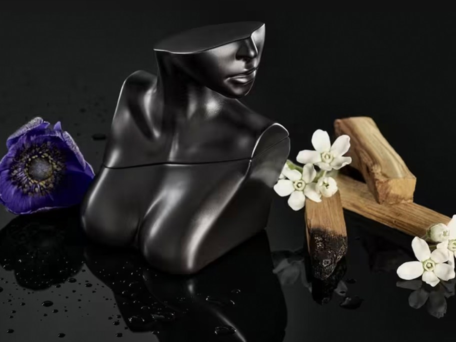 billie eilish perfume bottle with flowers