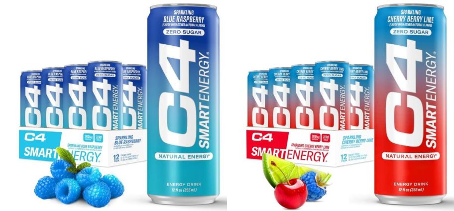 two c4 smart energy drink 12 packs