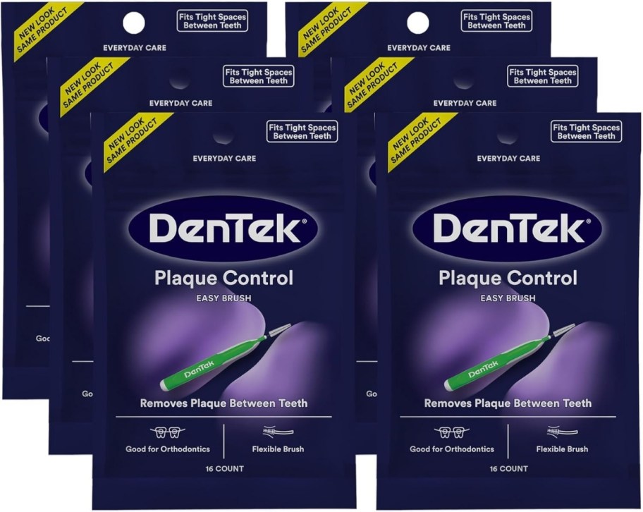 6 packages of interdental cleaners for braces