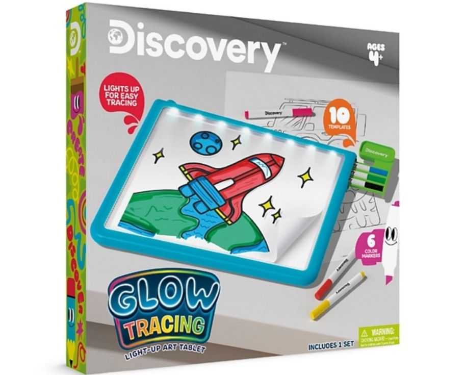 a glow tablet drawing toy